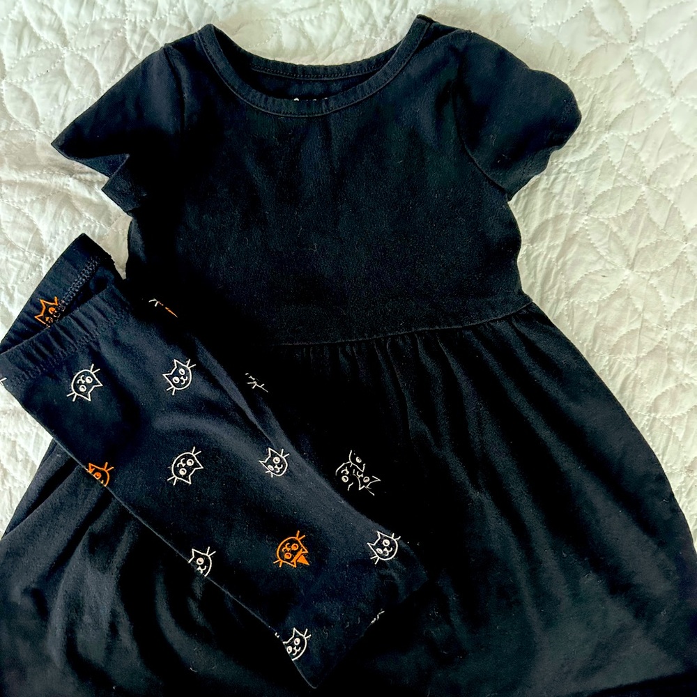 Cat & Jack Dress and Leggings 🐈‍⬛